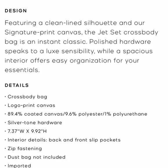 Michael Kors Jet Set Crossbody Bag Purse NEW Black Logo - Picture 7 of 7